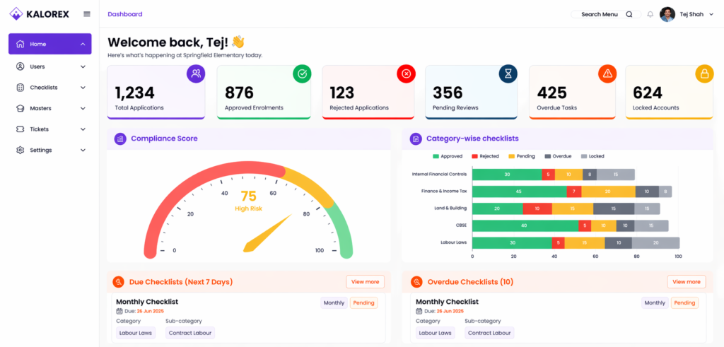Modern SaaS dashboard overview