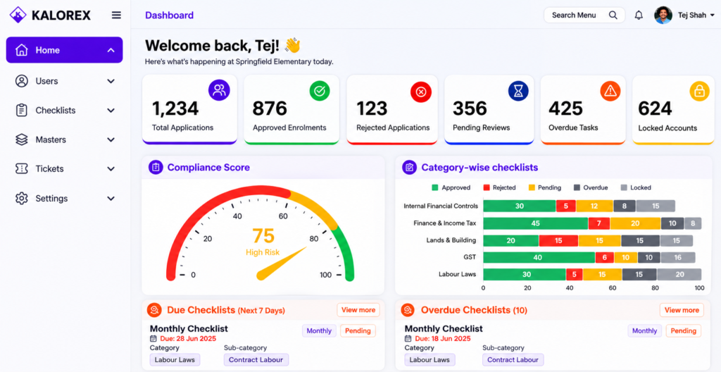 Modern SaaS dashboard overview